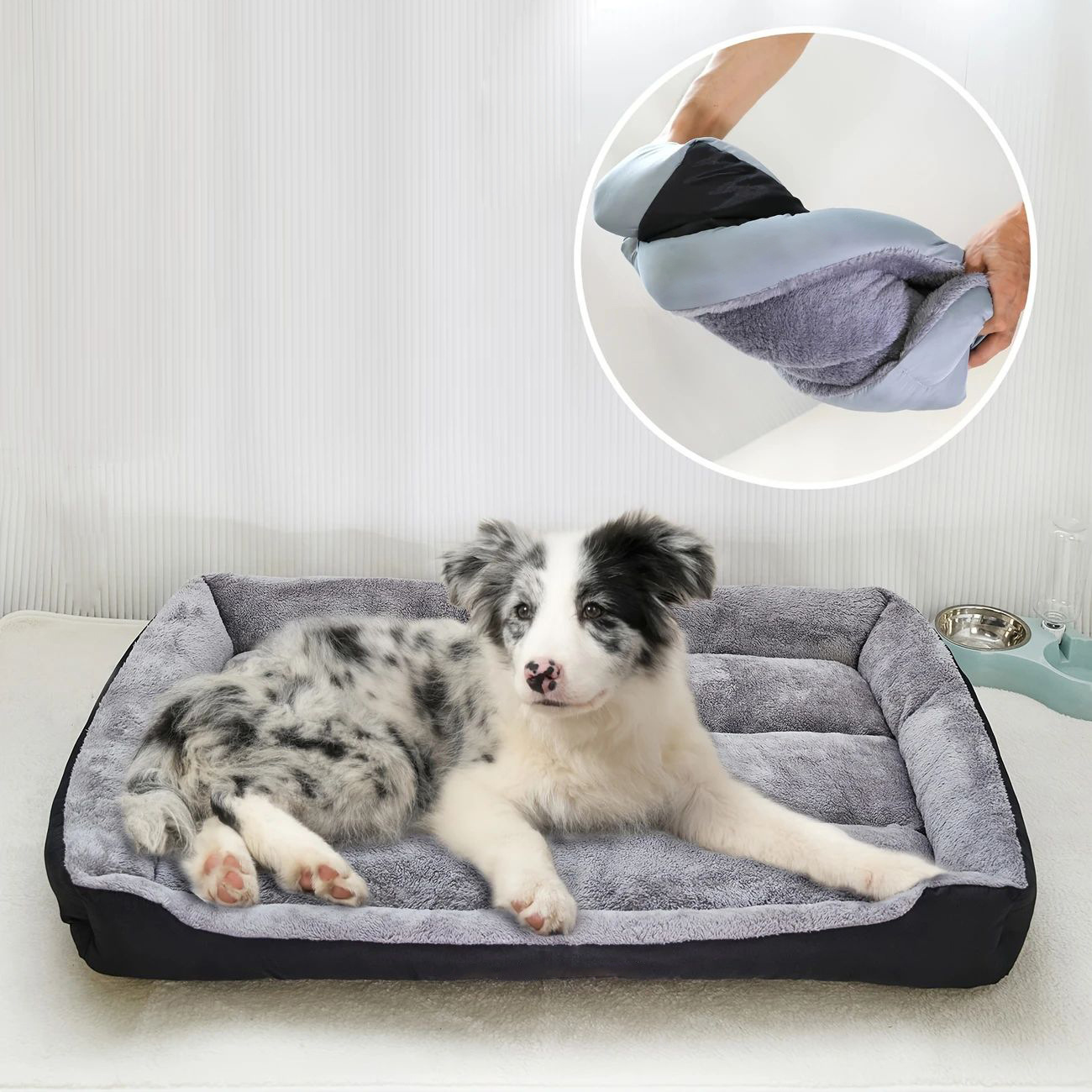 Custom Soft Foam Dog Pet Sofa Bed with Waterproof Base