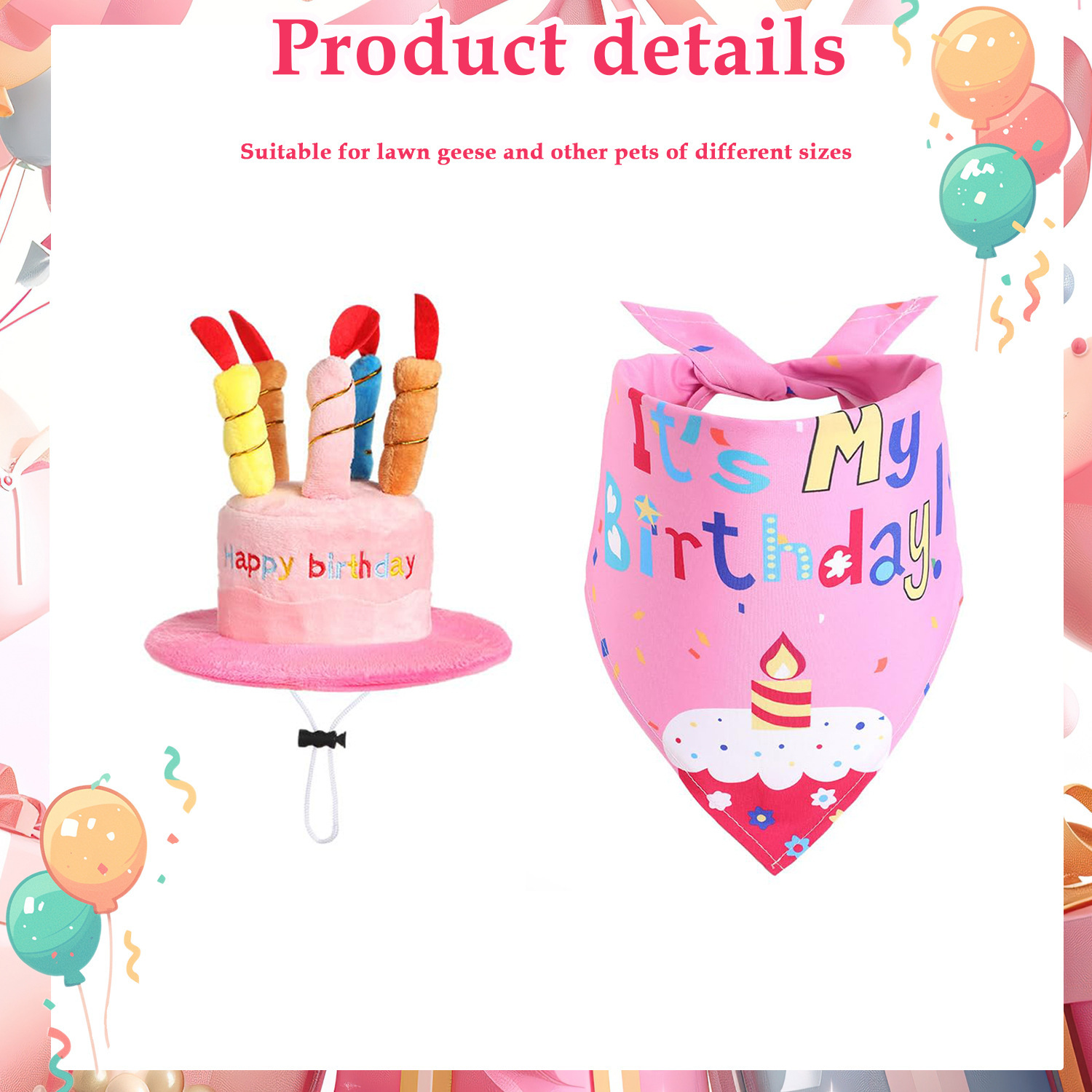 Birthday Pet Gift Custom Logo Plush Soft Duck Goose Dog Hat