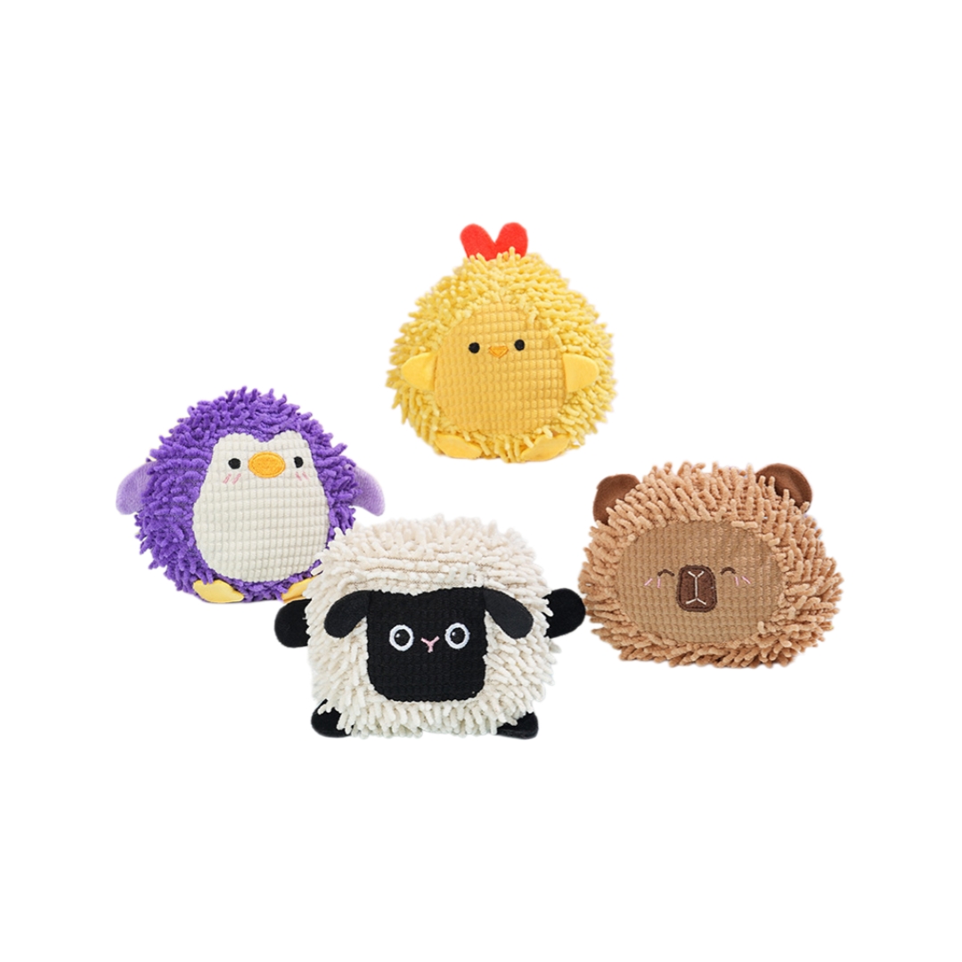 Mop plush custom squeaky dog chewy durable toy wholesale pet toy