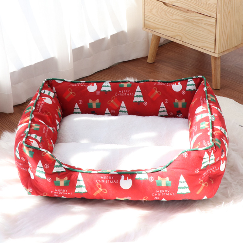 Custom Pet Sofa Plush Windproof Warm Winter Dog Bed
