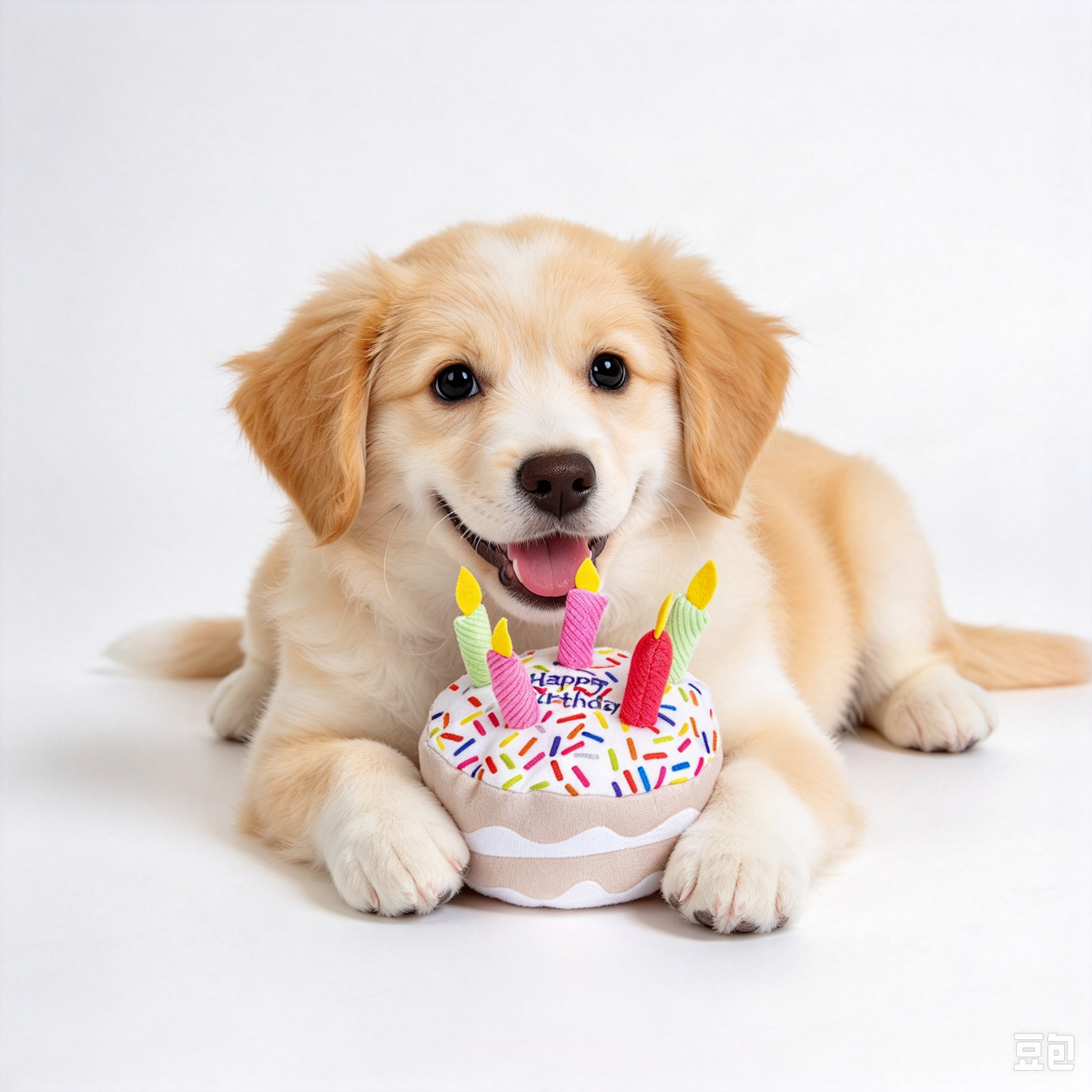 Pet Birthday Gift Custom Logo Plush Soft Dog Chew Squeaky Toy