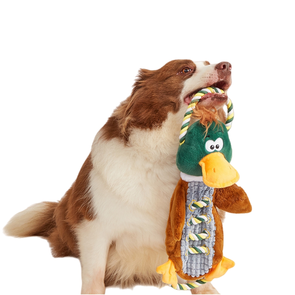 OEM/ODM Pet Plush Rope Custom Animal Dog Squeaky Toy