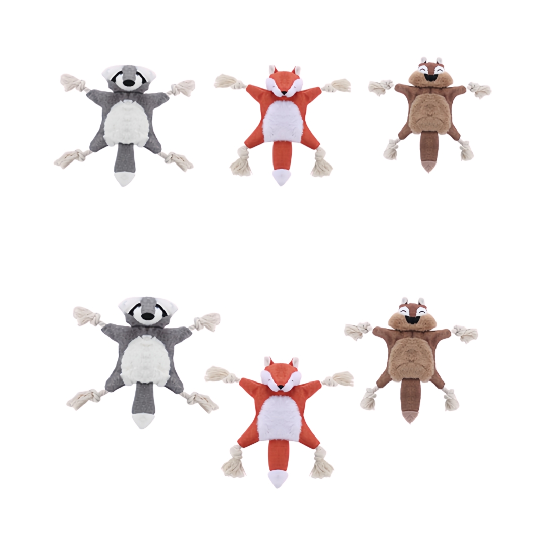 No Stuffing Plush Custom Wholesale Squeaky Crinkle Dog Chewy Toys