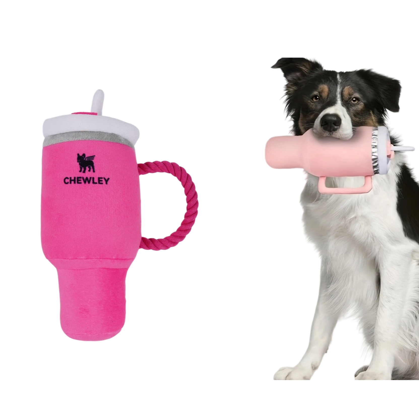 Creative Pet Plush Large Water Cup Custom Dog Chew Rope Toy