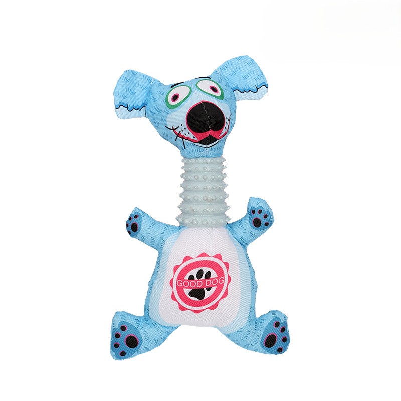 Custom Printing Pet Plush Long-Neck Animal Dog Chew Teething Rubber Toy