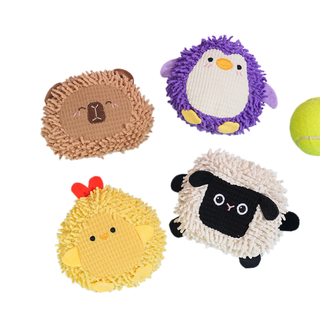 Mop plush custom squeaky dog chewy durable toy wholesale pet toy