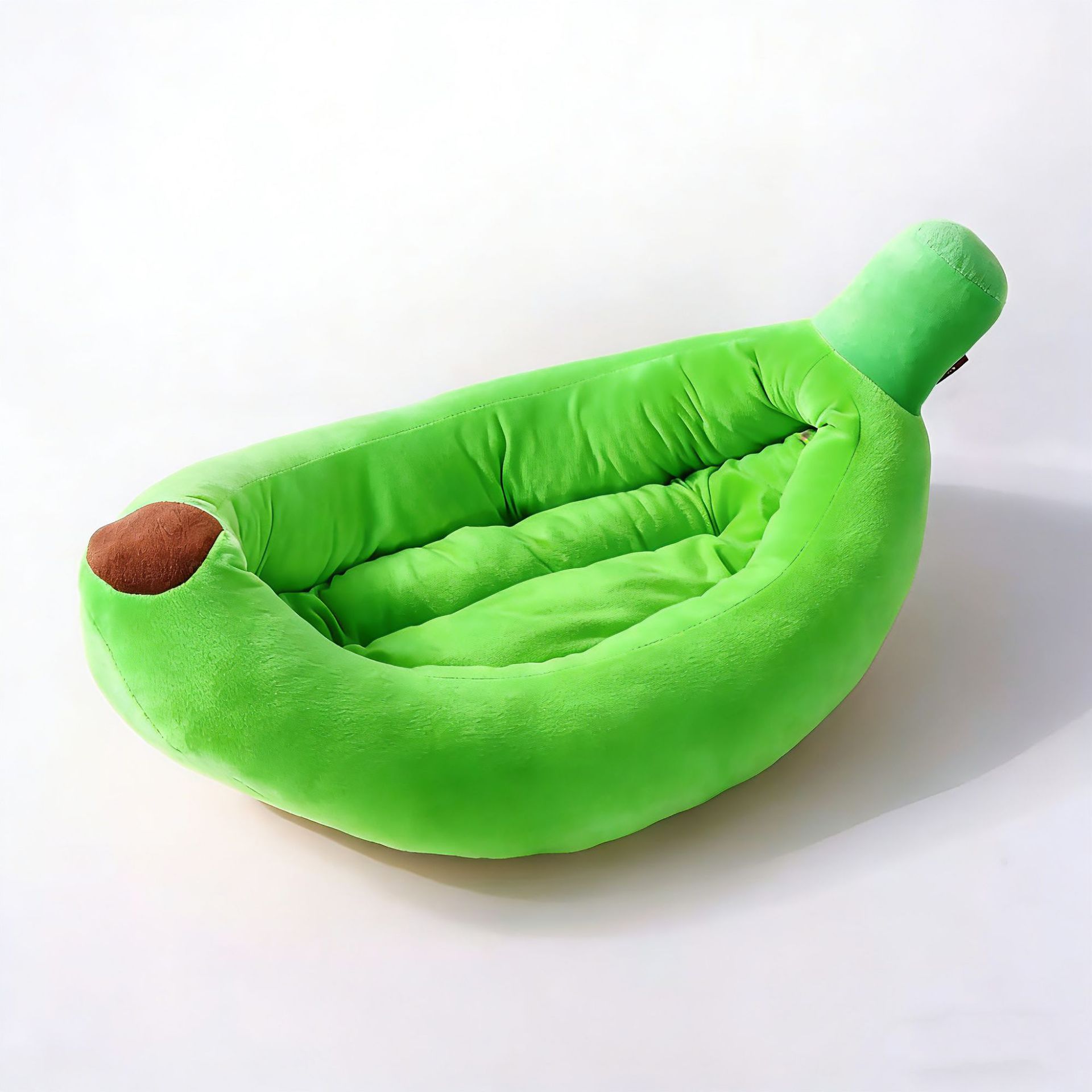 Creative Banana Shape Plush Pet Bed - Cozy Nest for Cat & Small Dog