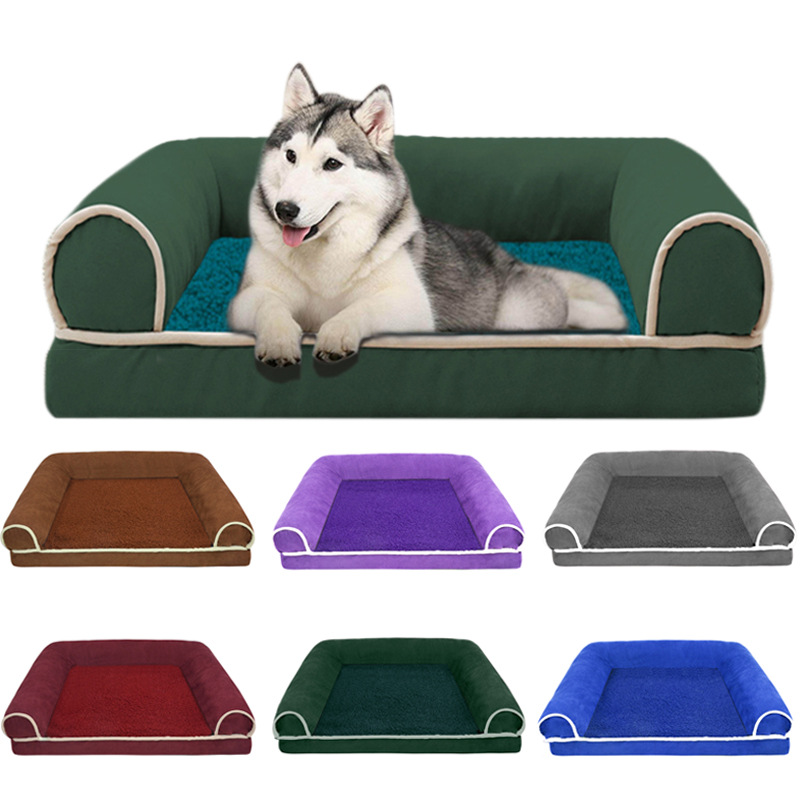 High Quality Pet Sofa Custom Logo Plush Soft Cat Dog Bed