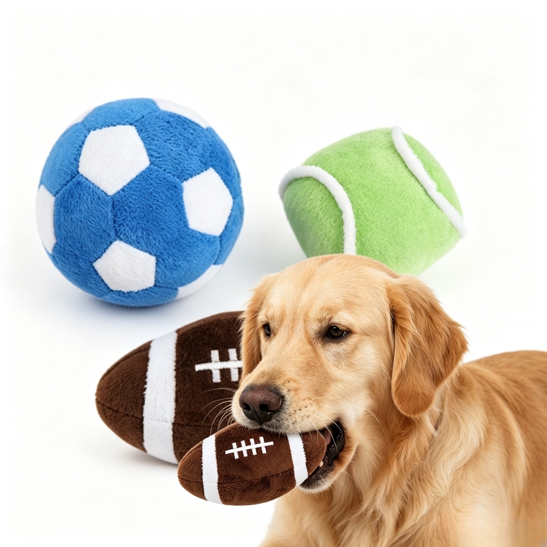 CPSC Ball Collection Plush Squeaky All Breeds Dog Chewy Pet Toys Manufacturer