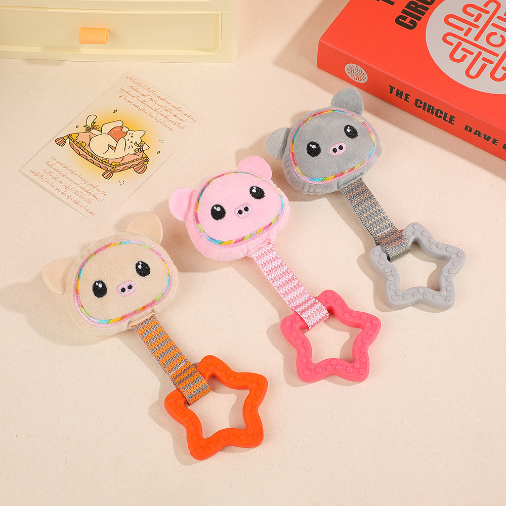 Pet Interactive Toy Custom Plush Monkey Dog Teething Rubber Toy