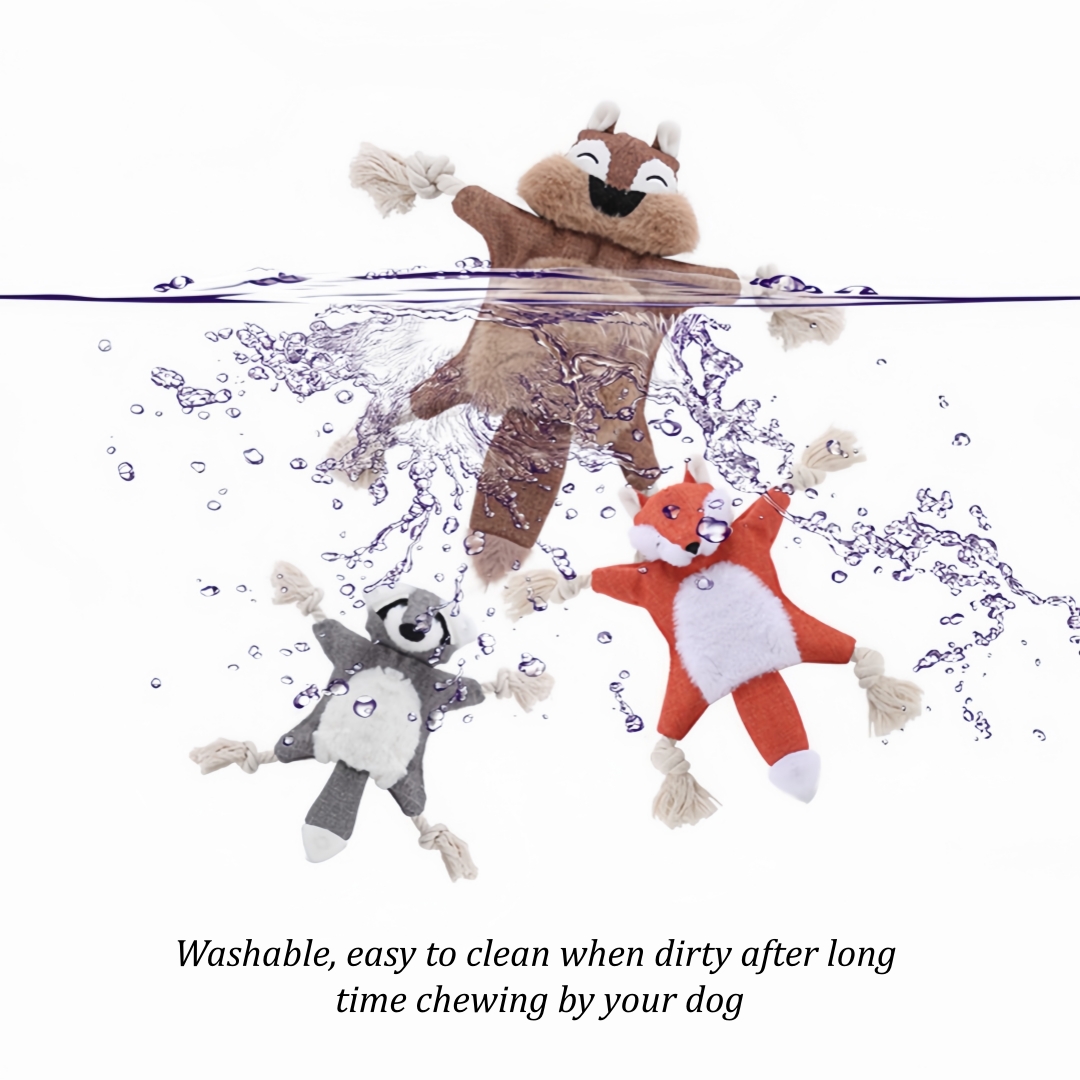 No Stuffing Plush Custom Wholesale Squeaky Crinkle Dog Chewy Toys