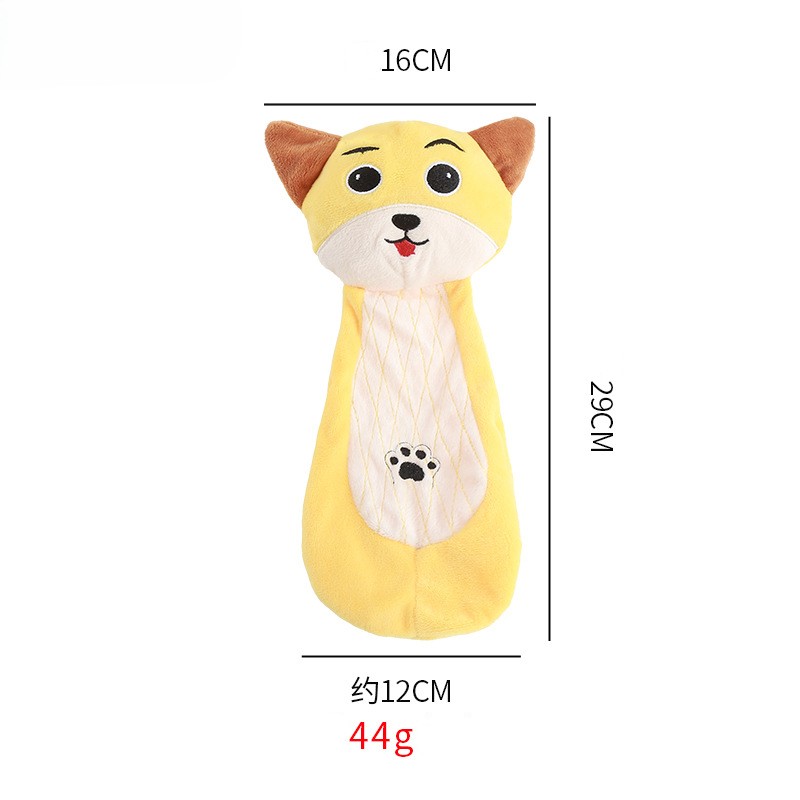 Custom Animal OEM/ODM Pet Plush Dog Chew Squeaky Interactive Toy