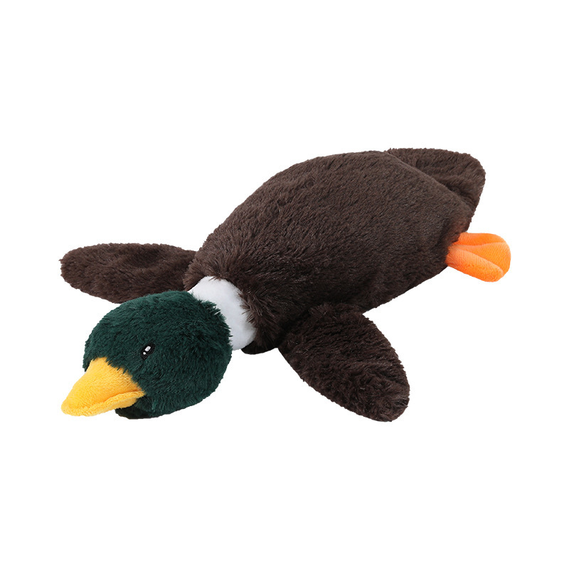 OEM/ODM Plush Simulated Soft Duck Pet Squeaky Dog Interactive Toy