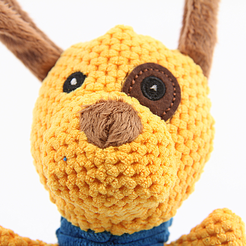 Custom Animal Series Pet Plush Dog Chew Squeaky Interactive Toy