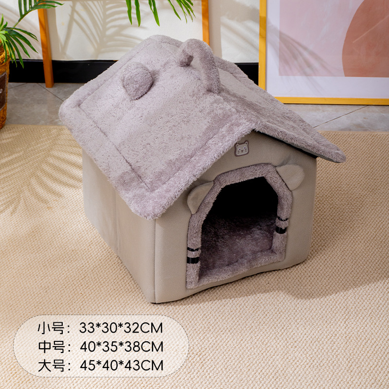 Cozy Pet Plush House Custom Logo Soft Dog Cat House