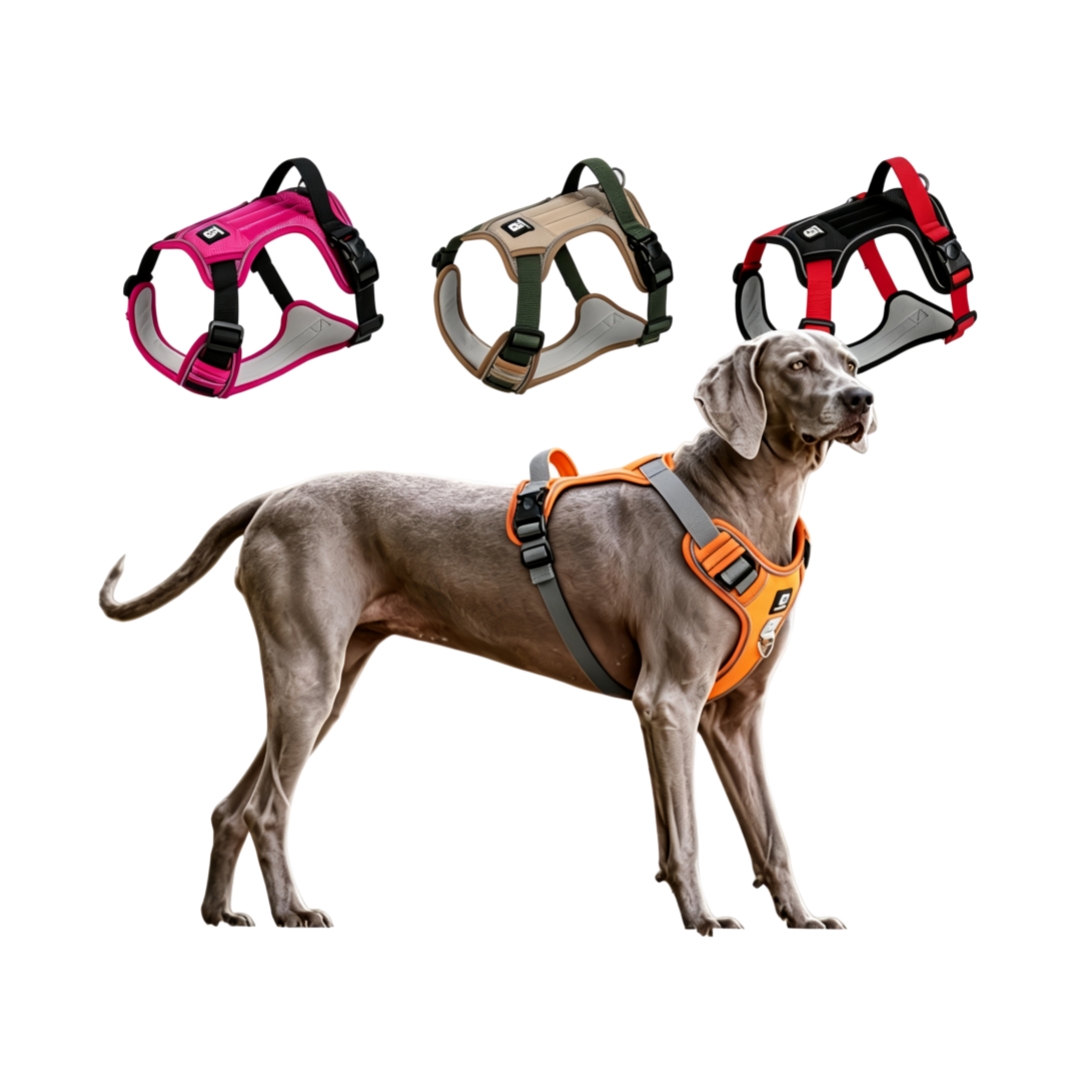  Reflective Dog Harness for Medium & Large Dogs, 4 Color Options Available
