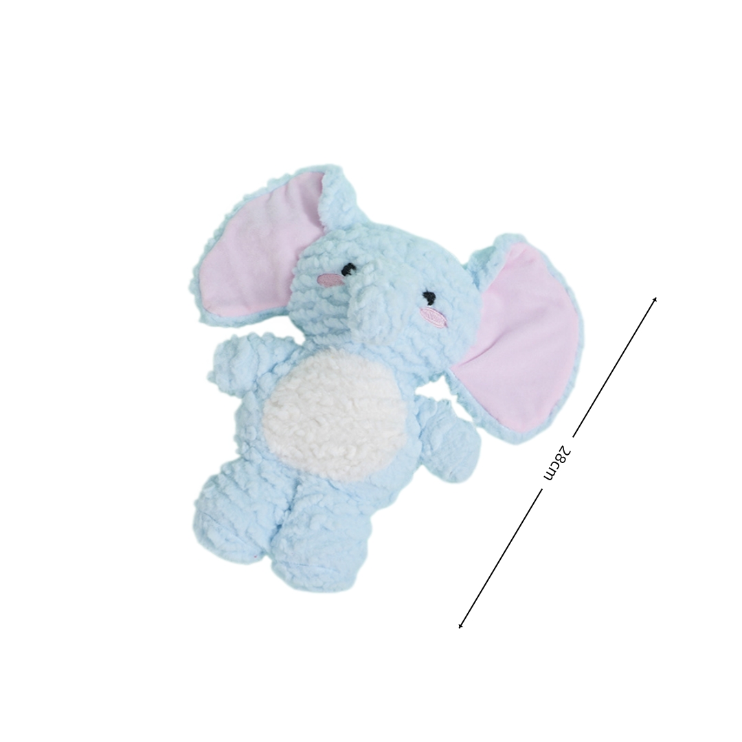 Private Label Fluffy Elephant Plush Pet Toy Dog Crinkle Toys Wholesale