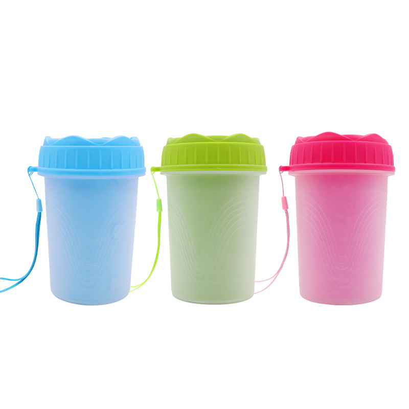 Custom OEM/ODM Portable Soft Silicone Dog Paw Cleaner Cup