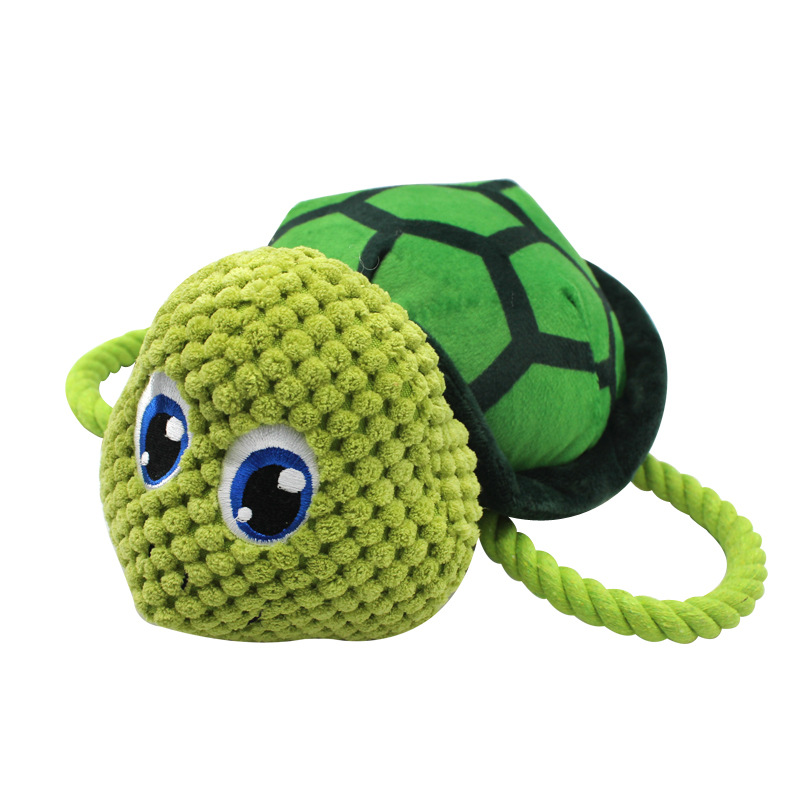 Custom Pet Plush Squeaky Ocean Friends Sea Animals Dog Rope Toy