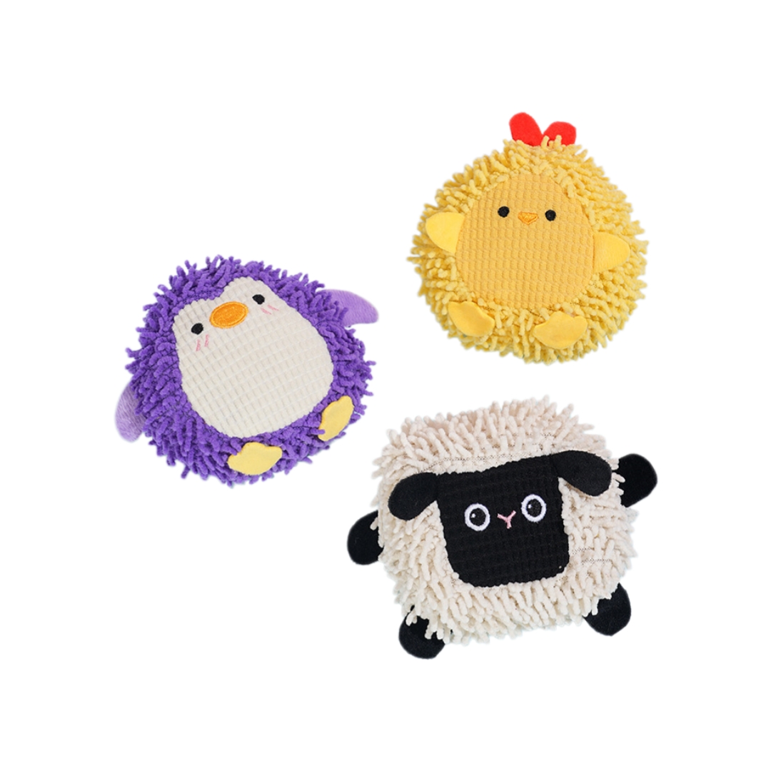 Mop plush custom squeaky dog chewy durable toy wholesale pet toy