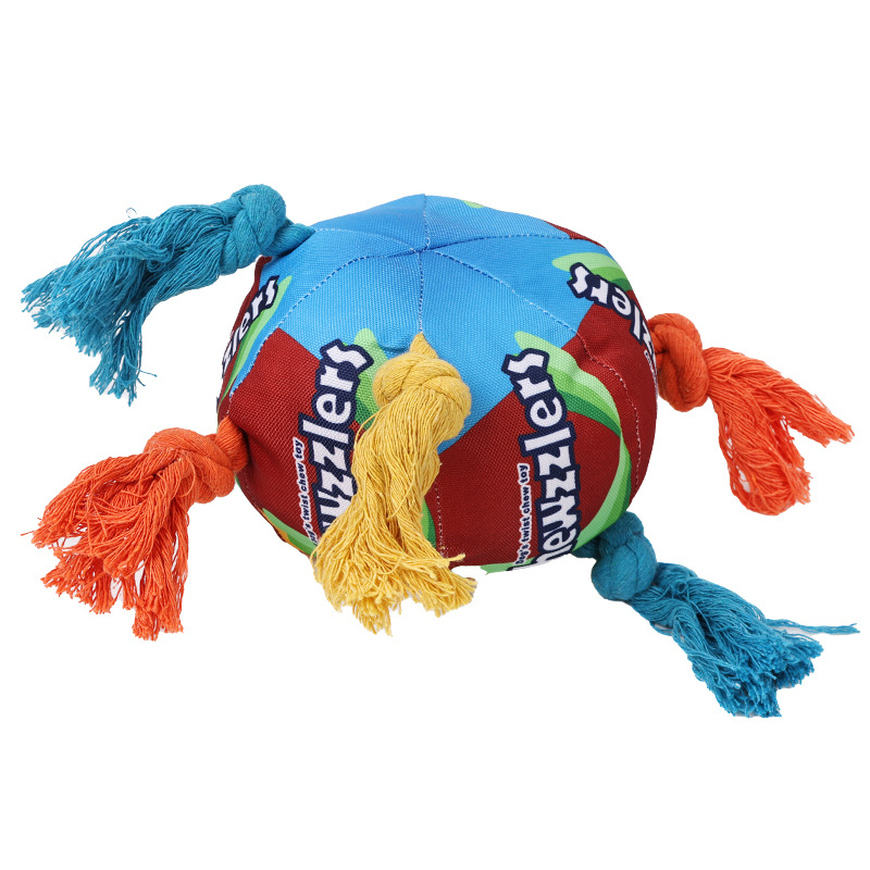 High Quality Pet Braided Rope Colorful Dog Chew Interactive Toy