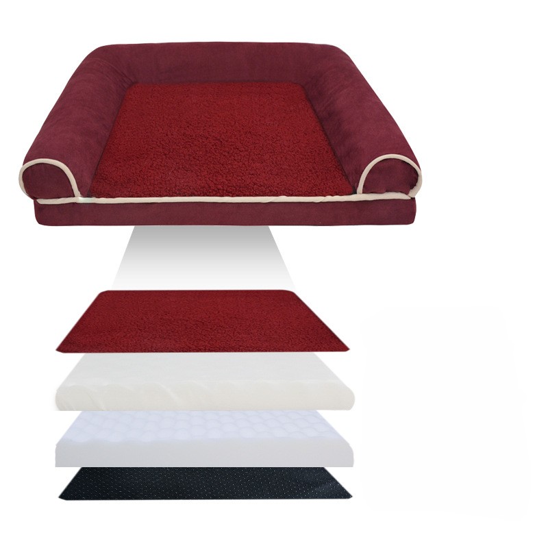 High Quality Pet Sofa Custom Logo Plush Soft Cat Dog Bed