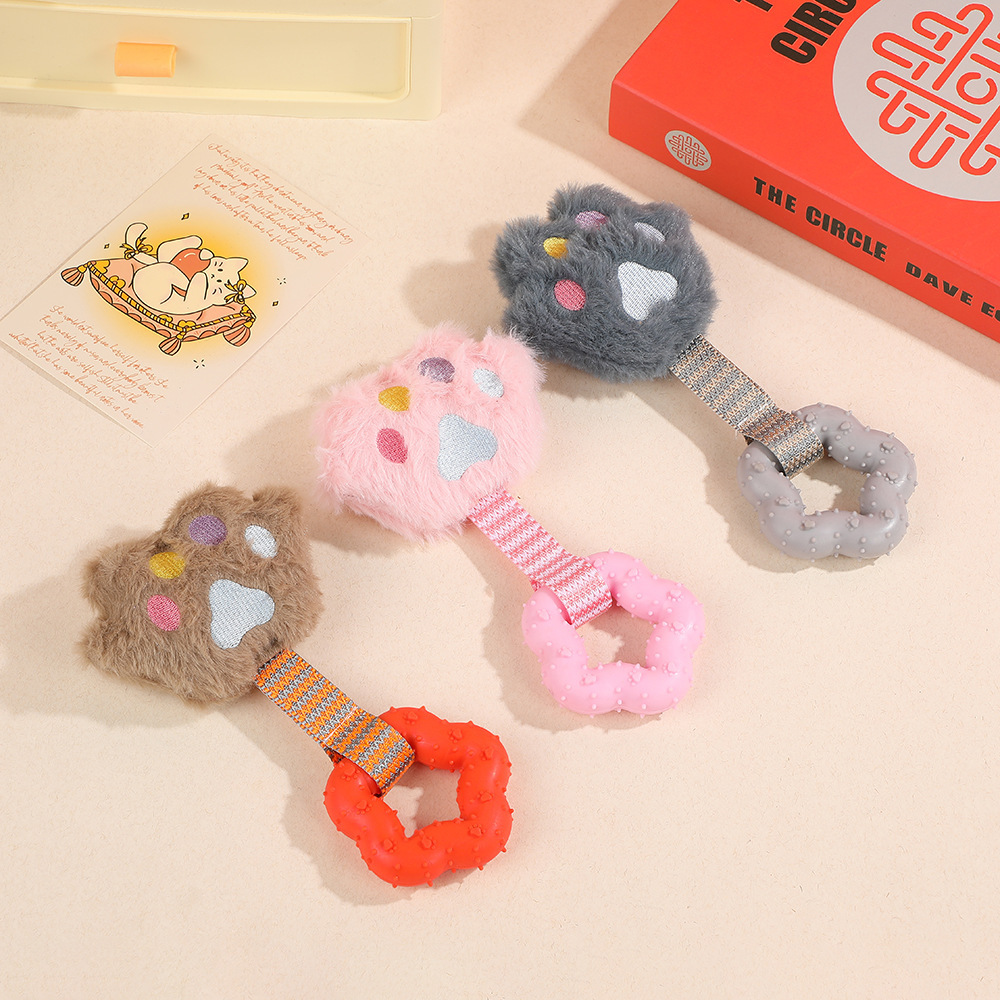 Pet Interactive Toy Custom Plush Monkey Dog Teething Rubber Toy