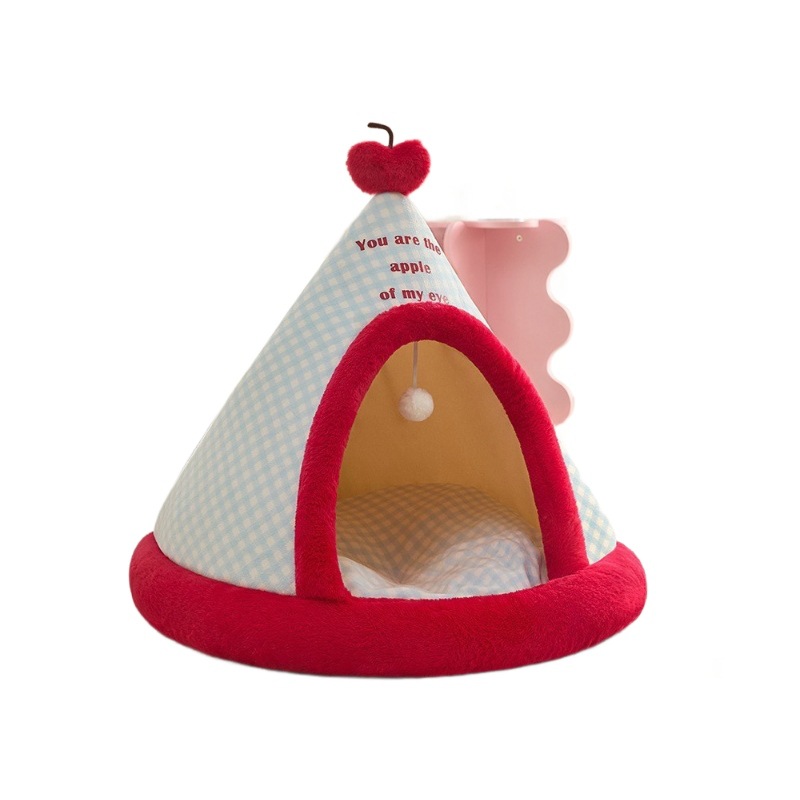 Custom Color Plush Soft Tent Pet Cave Cat Interactive House