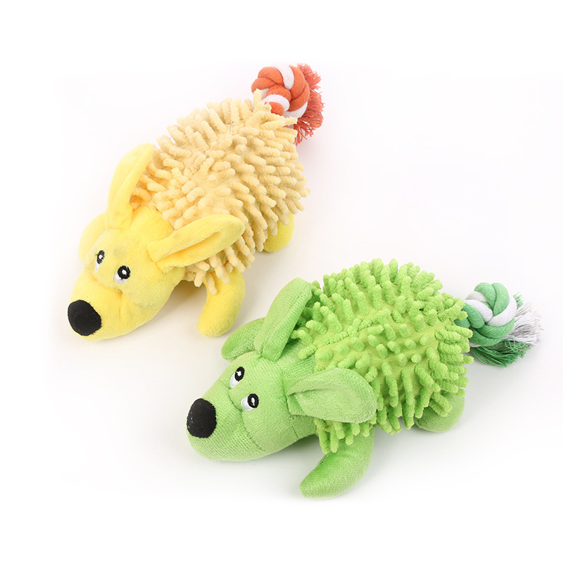 Custom Color Pet Plush Cute Dog Chew Squeaky Interactive Toy