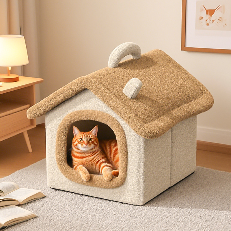 Cozy Pet Plush House Custom Logo Soft Dog Cat House