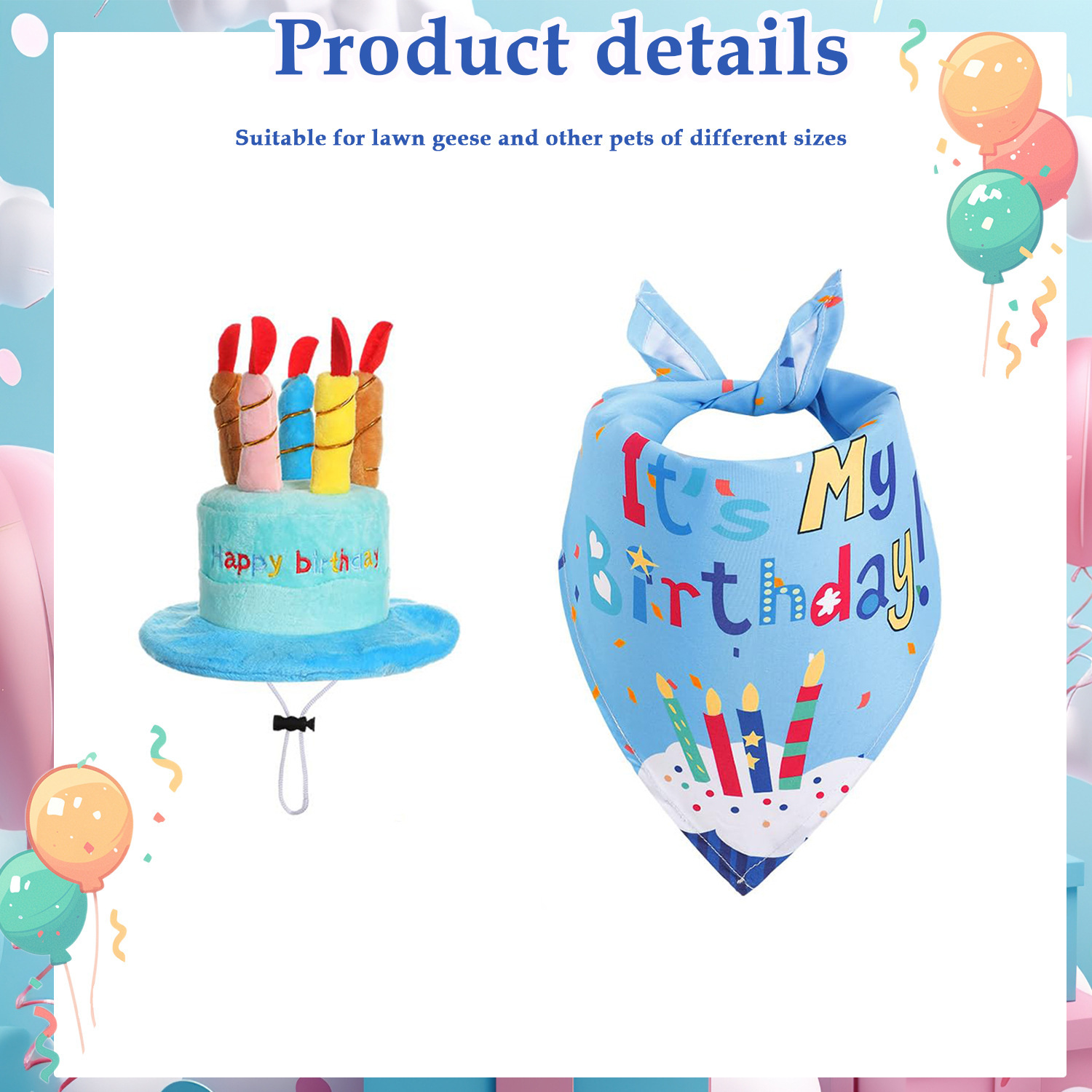 Birthday Pet Gift Custom Logo Plush Soft Duck Goose Dog Hat