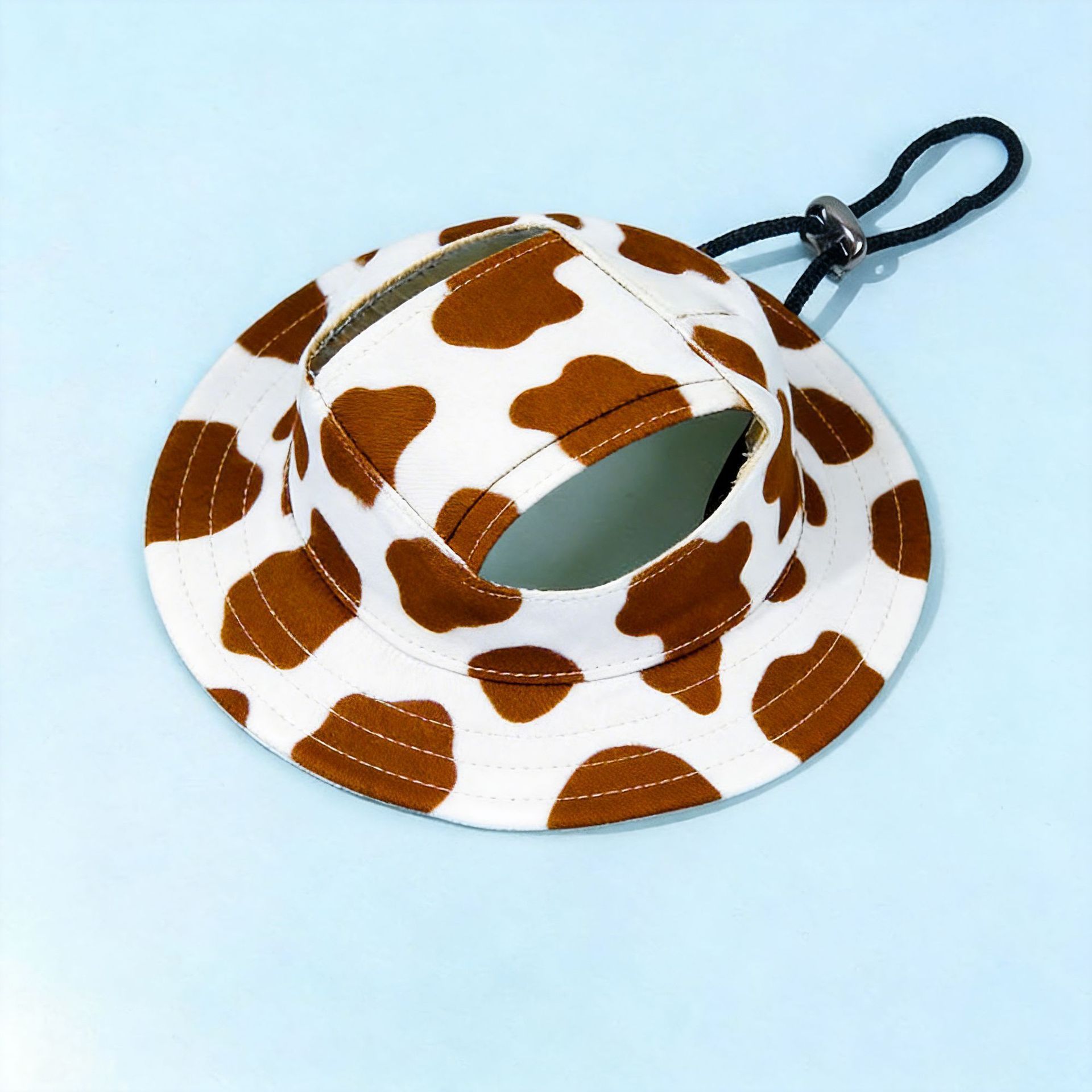 Custom Printing Adjustable Sun-Protection Pet Dog Cat Hat with Ear Holes