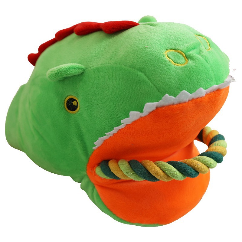 Custom Big-Mouth Animal Pet Plush Rope Dog Chew Interactive Toy