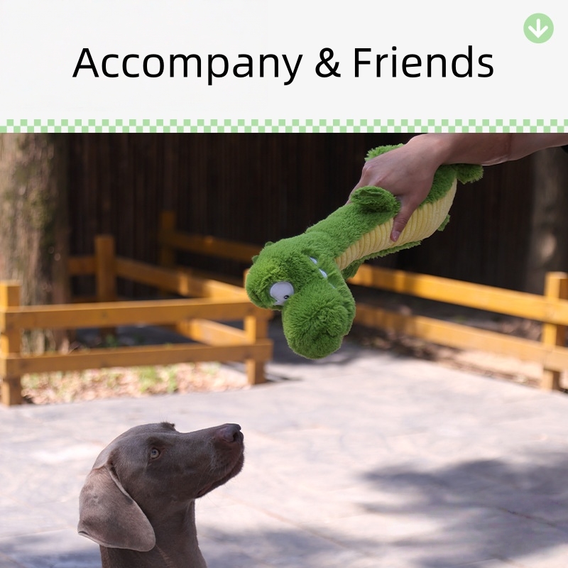 Custom Pet Plush Stuffed Furry Dinosaur Dog Chew Squeaky Toy