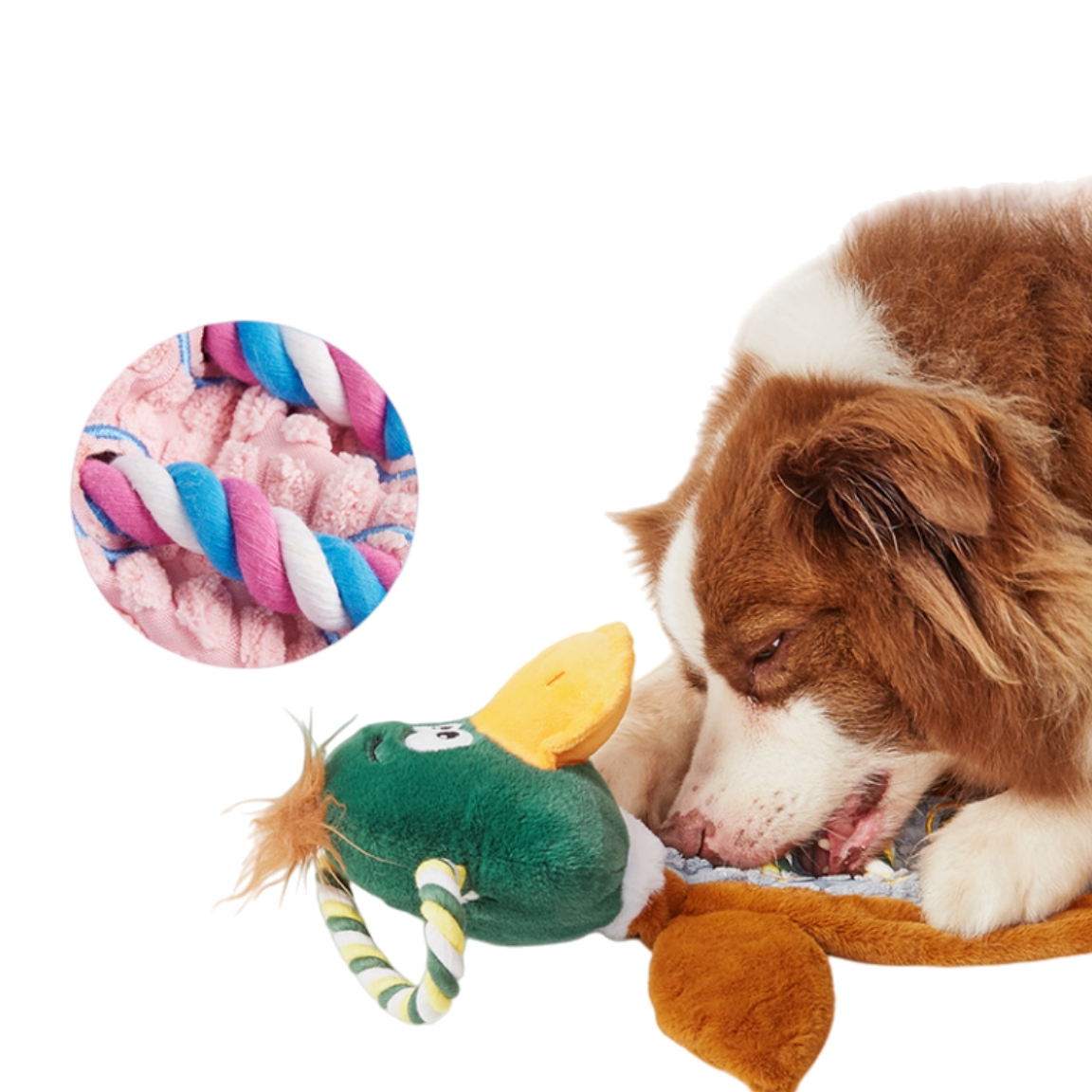 OEM/ODM Pet Plush Rope Custom Animal Dog Squeaky Toy