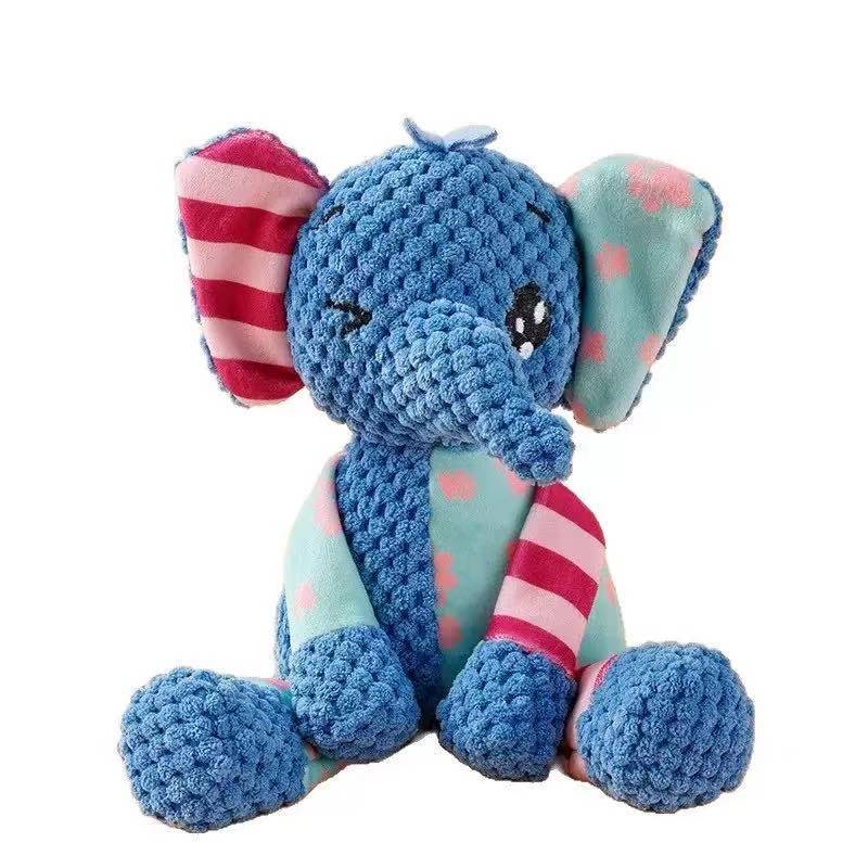 Corduroy Pet Toy Custom Plush Animal Dog Chew Squeaky Interactive Toy