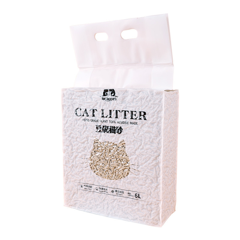 Custom Vacuum Packaging All-Natural Flushable Tofu Cat Litter
