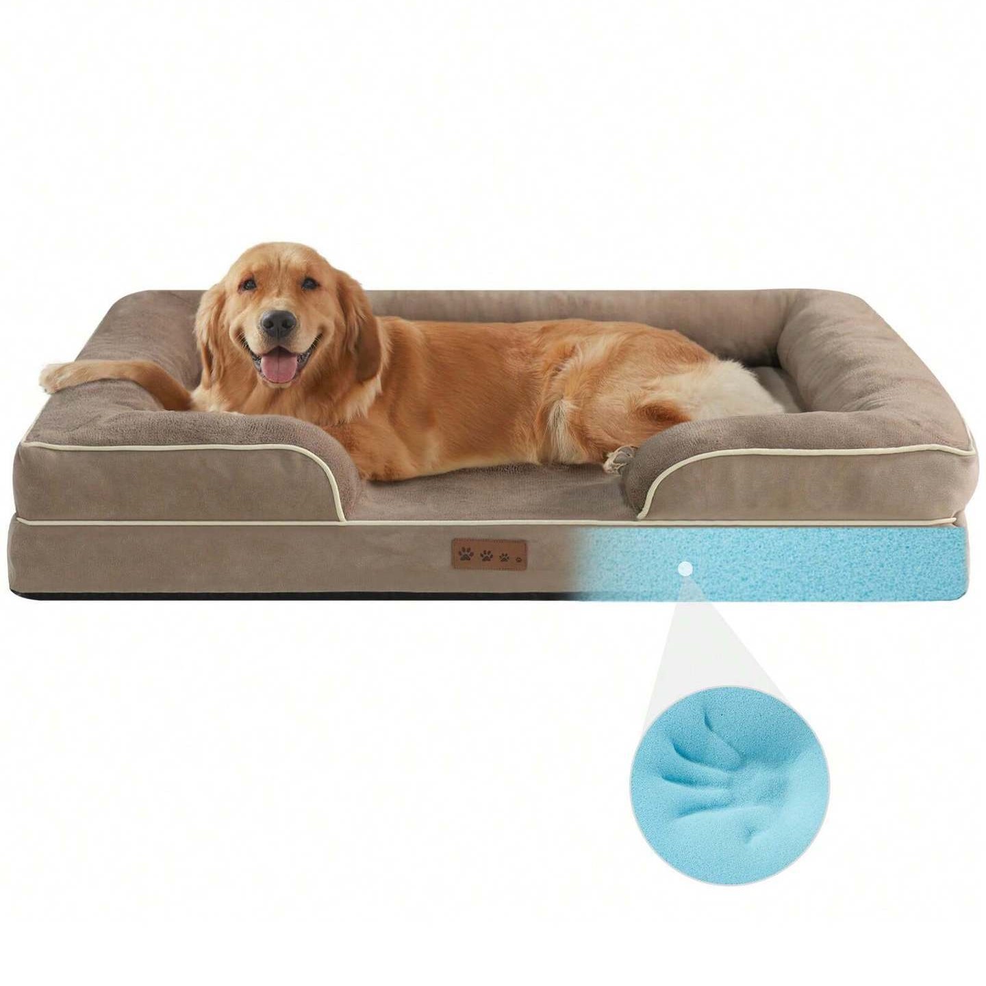 Custom Color Pet Plush Bed Soft Memory Foam Washable Dog Sofa