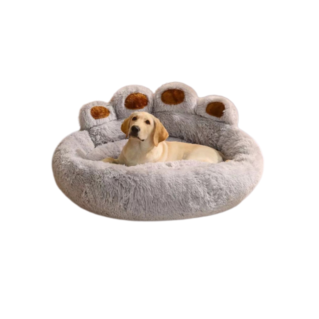 Wholesale Factory Custom Bear Paw Dog Bed Soft Comfortable Plush Cat Nest