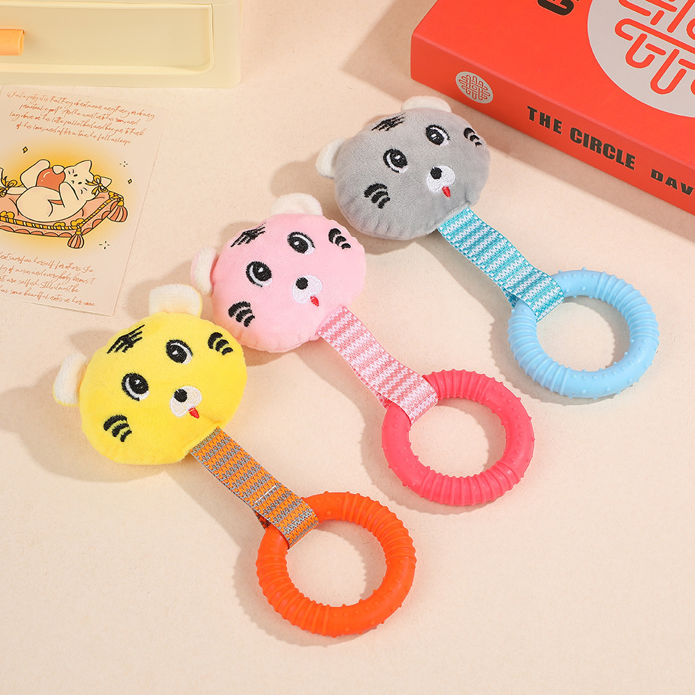 Pet Interactive Toy Custom Plush Monkey Dog Teething Rubber Toy