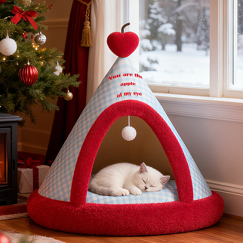 Custom Color Plush Soft Tent Pet Cave Cat Interactive House