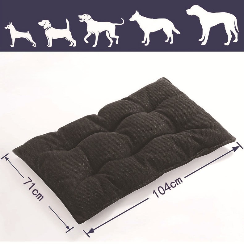 Customized Logo Plush Canvas Pet Mat Cat Cushion Dog Bed